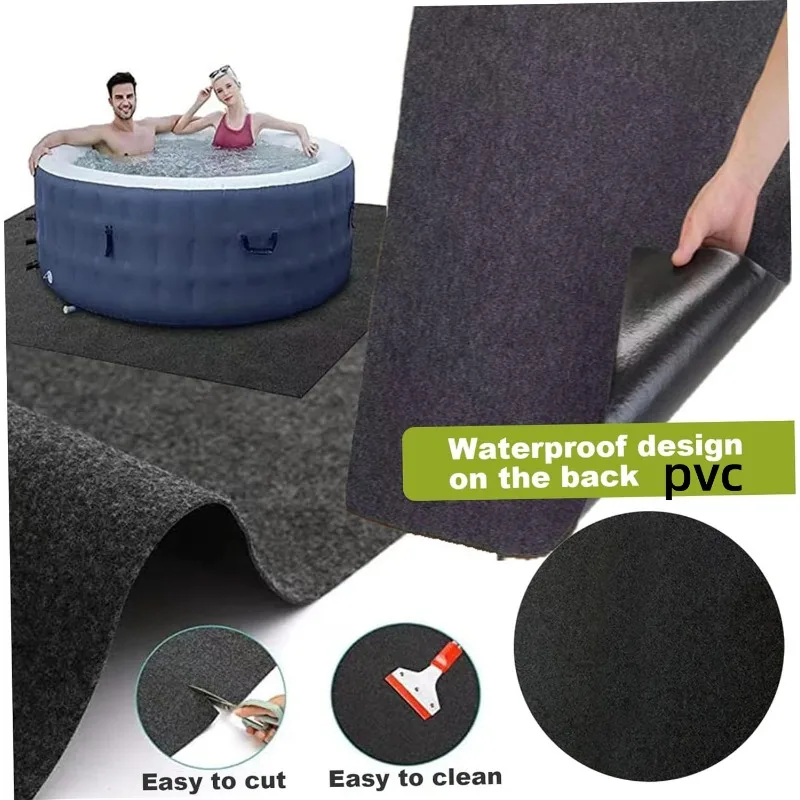 

Anti Slip Oil Spill Trunk Mat PVC Material 3mm Thick Multifunctional Carpet Felt Mat Garage Water Absorbing Car Maintenance Rugs