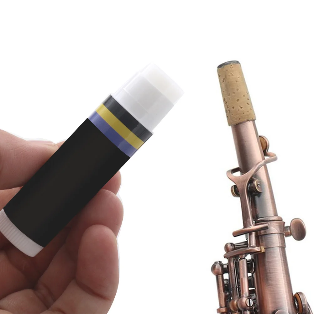 

5 Pcs Cork Paste Clarinet Accessories Round Alto Sax Neck Black Grease Stick Mouthpiece