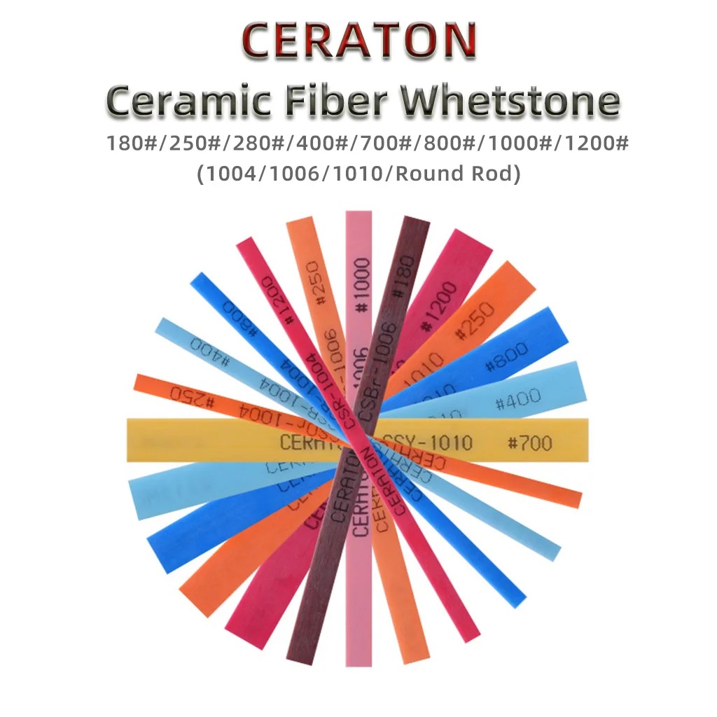 

Japan CERATON Original Ceramic Fiber Oilstone Whetstone Abrasive Rod For Mold Polishing After EDM 1004 1006 1010 Round Rod