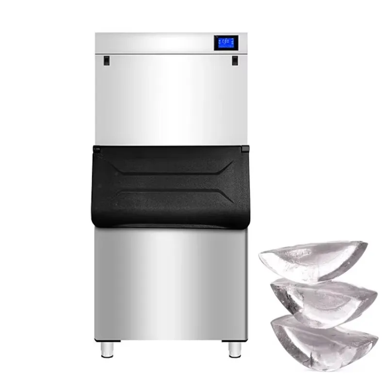 Ice Machine 500kg Crescent Ice Block Making Machine Price Automatic Commercial Ice Maker Machine For Business Tea Cup