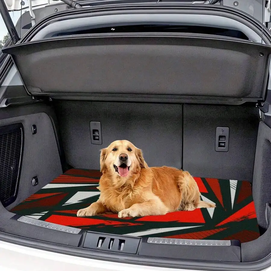 

Universal Car Trunk Mat With Geometric Pattern, Waterproof Durable Cargo Liner For Sedan SUV