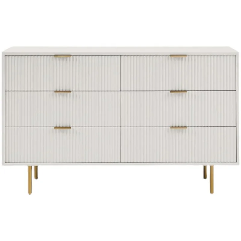 

！@Modern Luxury Storage Six Drawer Wooden Cabinet Italian Style Living Room Bedroom Sideboard Drawer Cabinet