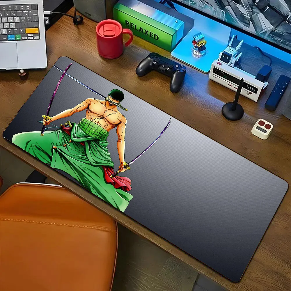 Anime Roronoa Zoro O-ONE PIECE Mousepad Mouse Mat Desk Mat With Pad Gaming Accessories Prime Gaming XXL Keyboard Pad Padding Mat
