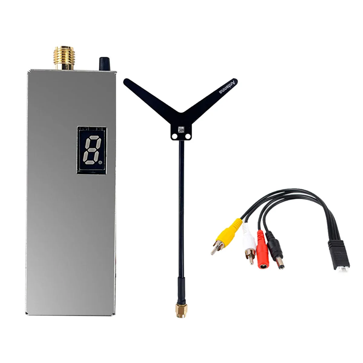 1.2G 1.6W FPV VTX+Y Type Antenna 8CH 0.1mW/25mW/800mW/1600mW VTX Transmitter for Long Range FPV Drone RC Model