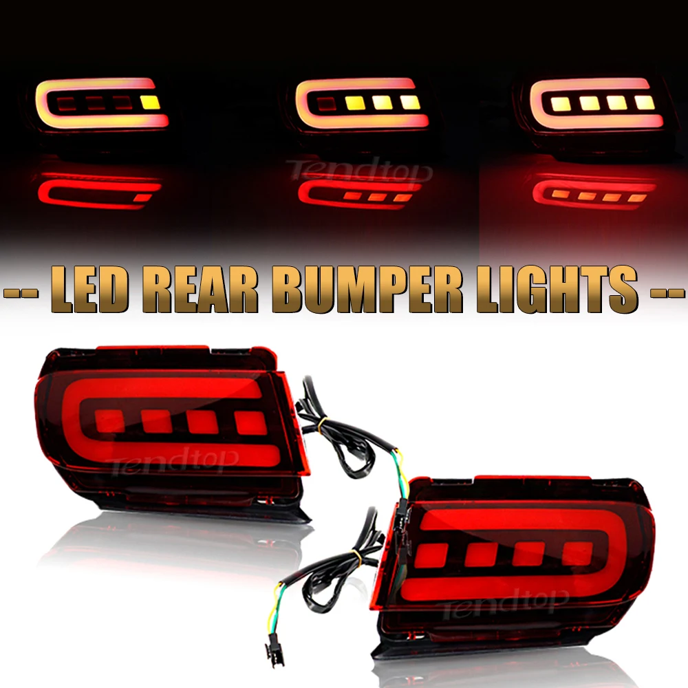 

For Toyota Land Cruiser Prado 150 LC150 FJ150 GRJ150 2010-2019 LED Rear Bumper Reflector Turn Lights Tail,Brake Rear Fog Lamps