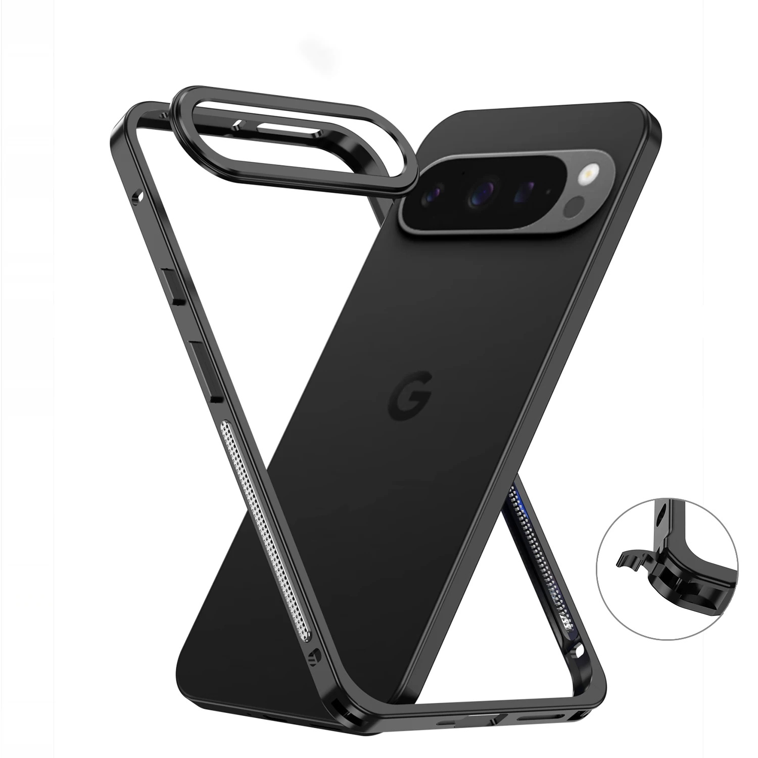 For Google Pixel 8 9 10 Pro XL 7pro Aviation Aluminum Alloy Frame Bumper Phone Case Metal Lens Heat Dissipation Shockproof Cover