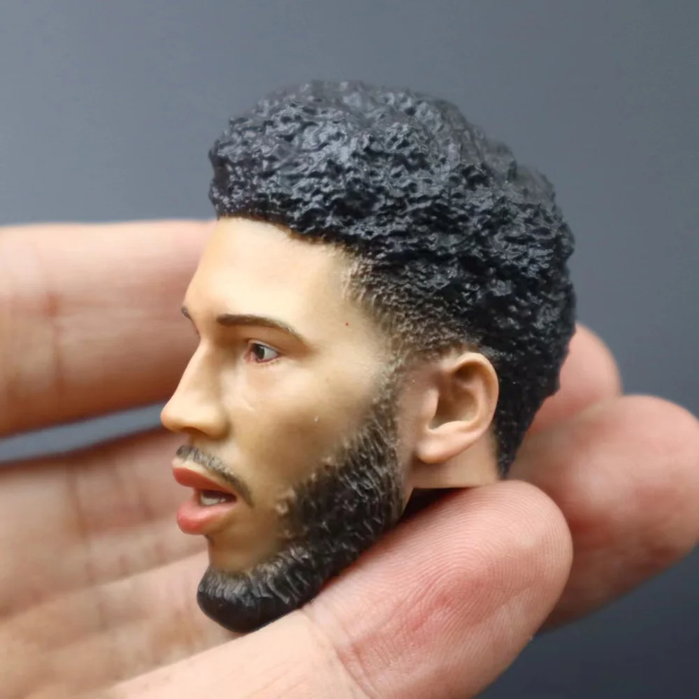 1/6 Scale Male Basketball Player Head Sculpt Open Mouth Head Carving Model Fit 12'' Soldier Strong Action Figure Body