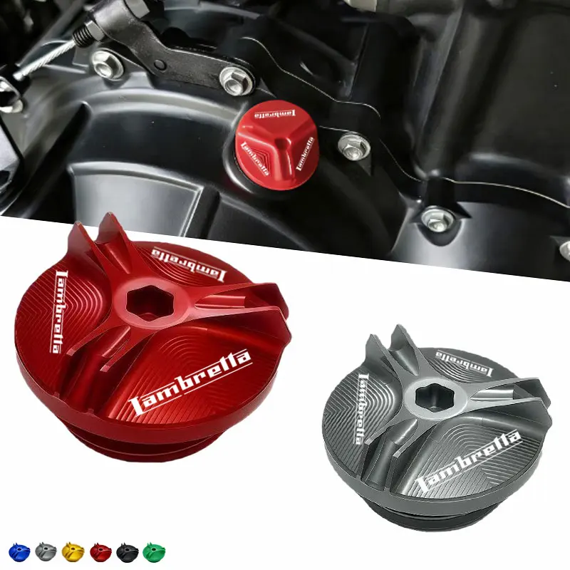 Image of Für Lambretta G350 Special X300 V200 V-Special Barona V50 V125 200 Motorölkappenschrauben Tankdeckelschutz Zubehör