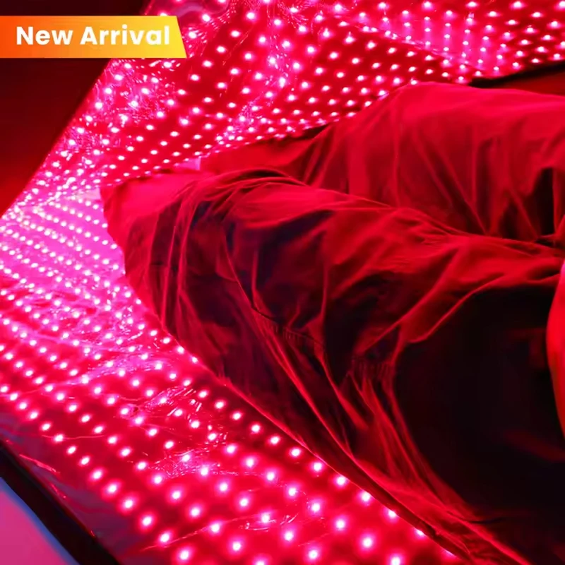 660 850nm Red Light Therapy Sleeping Bag Led Light Therapy Mat Full Body Infrared Red Light Therapy Blanket for Home Spa Use
