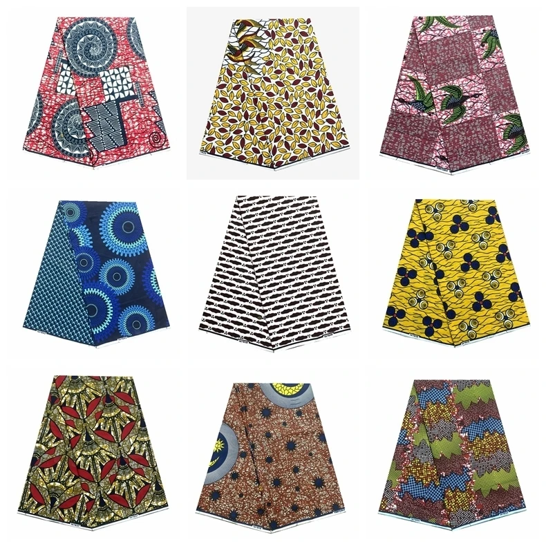 2024 New African Wax Fabric 100% Cotton Wax For Dresses African Wax Prints African Ankara Wax Real Nigeria Wax For Clothes