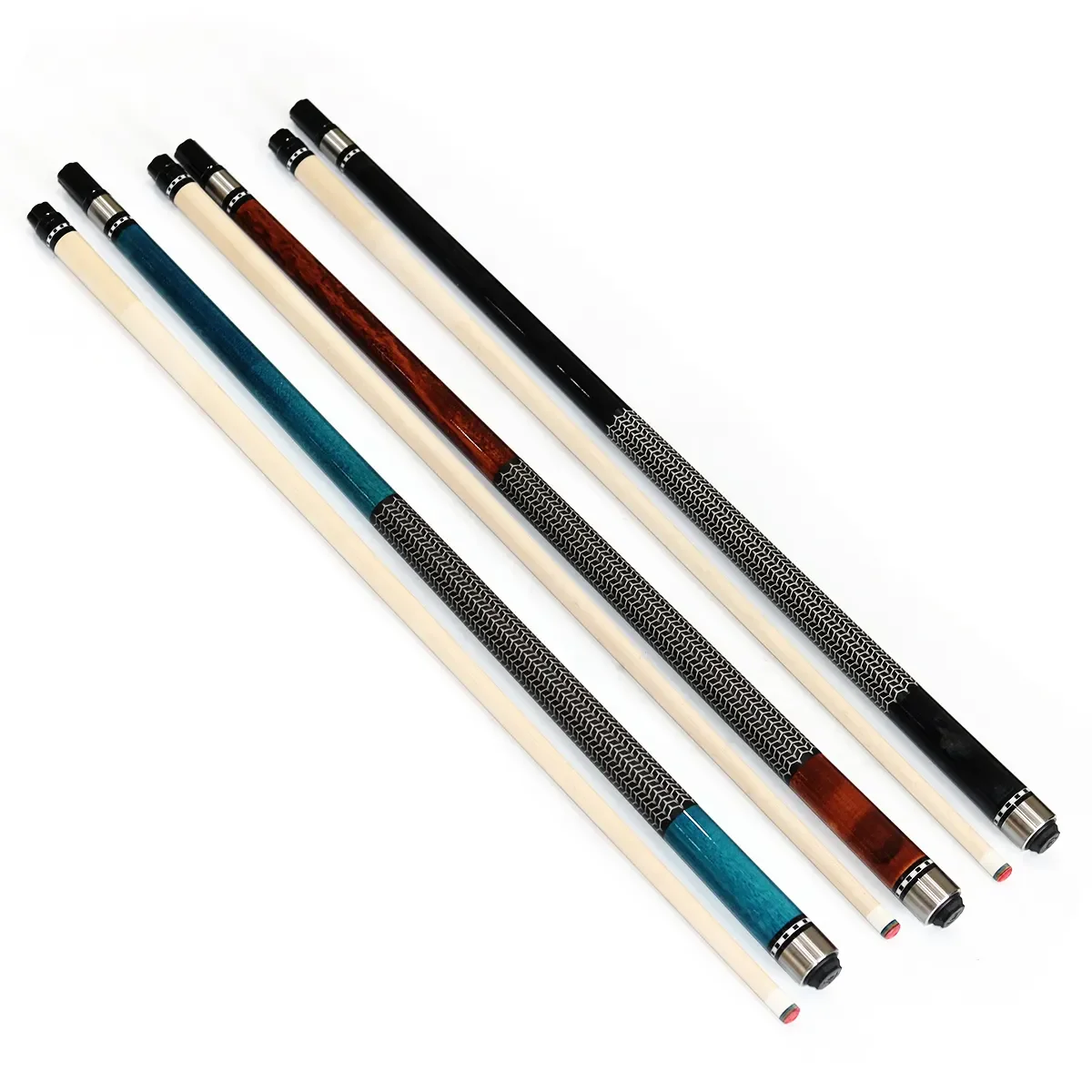 

2026 Hot Sell Canadian Maple Wood Radial Pin 58inch 13mm 1/2 Billiard Pool Cue Black/Blue/Brown Colors