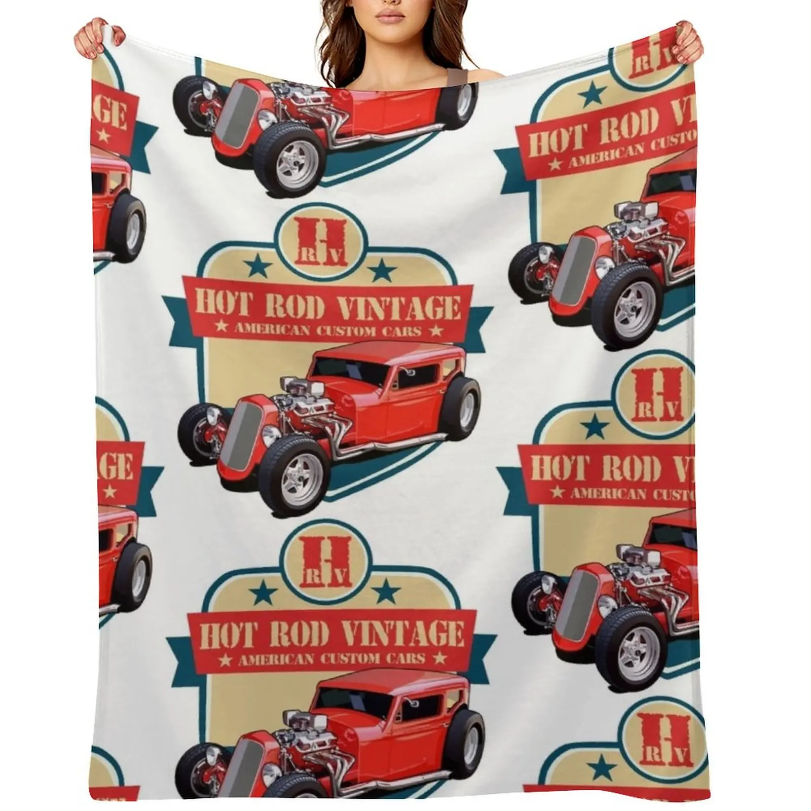 

Hot rod Throw Blanket Sleeping Bag warm winter Summer warm for winter Blankets