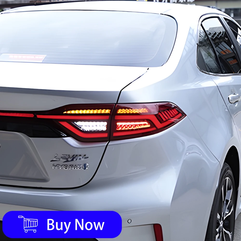 For Toyota Levin Us Version Corolla 2019-2023 LED Car Taillight Assembly Upgrade Startup Effect  Through Taillight Accessories