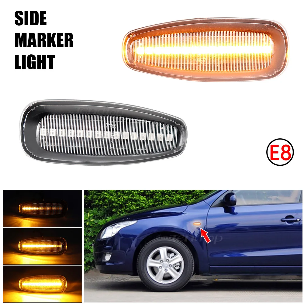 Indicator Sequential Turn Signal Side Marker Lamp for KIA Pro 3 Ceed Carens Hyundai i30 CW FD Grandeur TG Avante Elantra