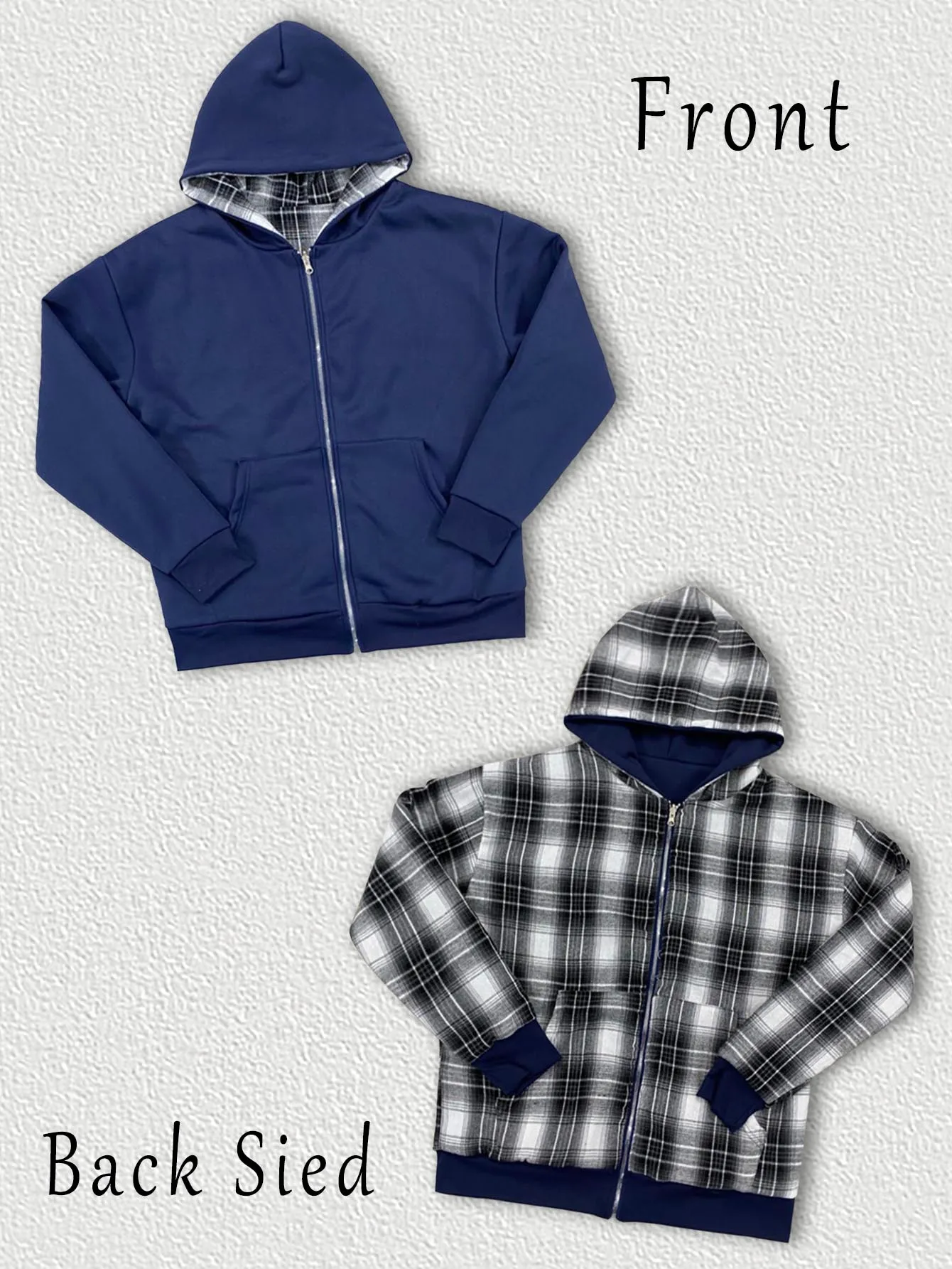 

Модный двусторонний кардиган с капюшоном в стиле Y2K, европейско-американский стиль INS, новинка осени-зимы, унисекс, свободный крой, трендовый свитшот