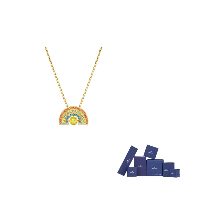 Swarovski Sparkling Dance Necklaces Women's Gold Plated 5521756
