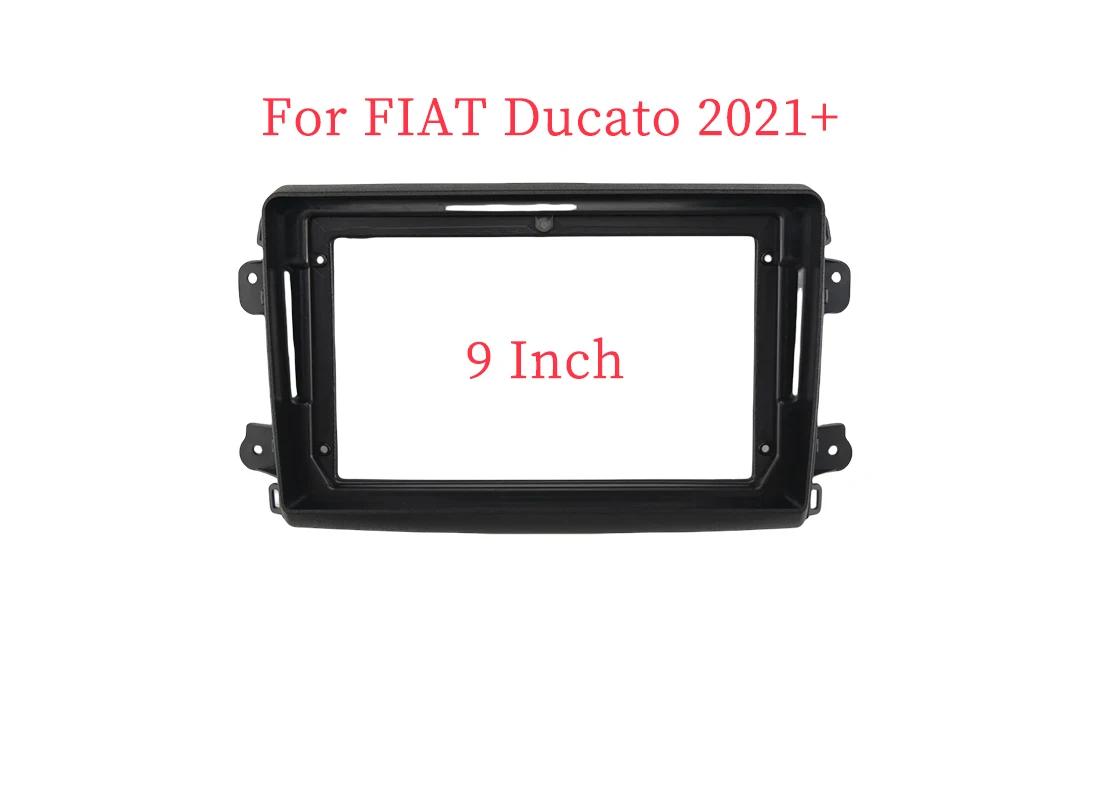 9 Inch Car Fascia Radio Panel for FIAT Ducato 2021+ Dash Kit Install Facia Console Bezel GPS Adapter