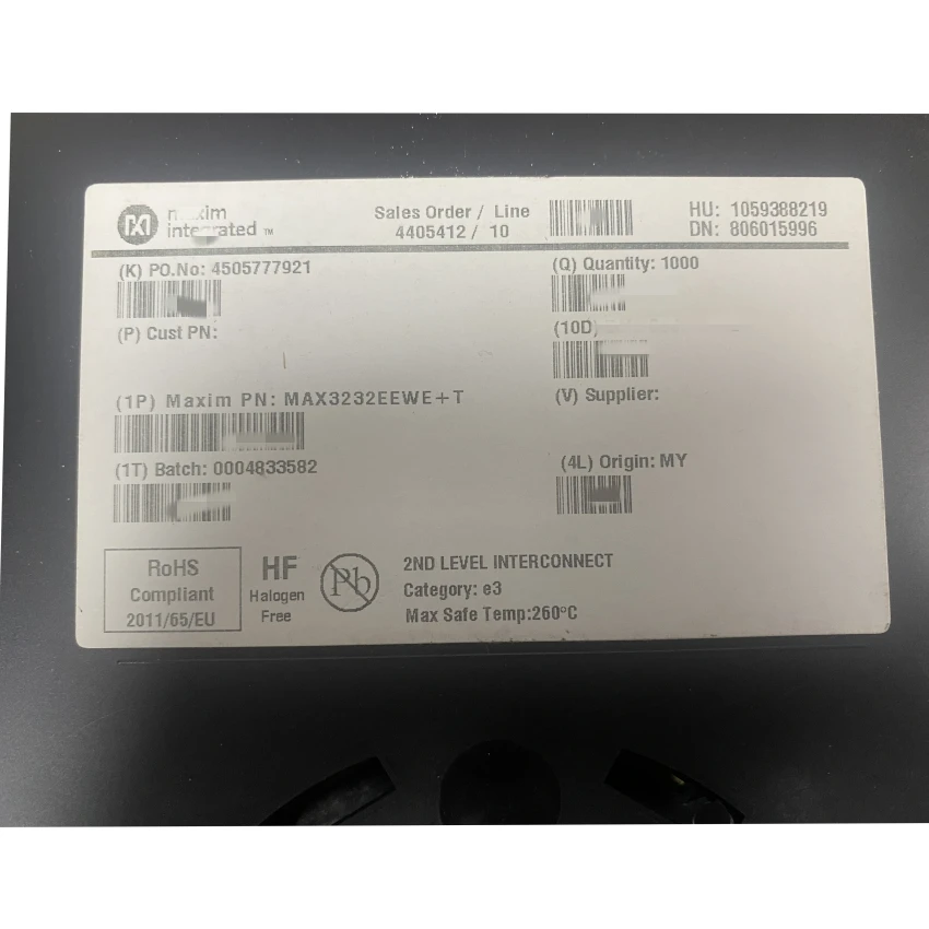 10Pcs/Lot MAX3232EEWE+T SOIC-16-300mil, ±15kV ESD-Protected,Down to 10nA, 3.0V to 5.5V, Up to 1Mbps,True RS-232 Transceivers