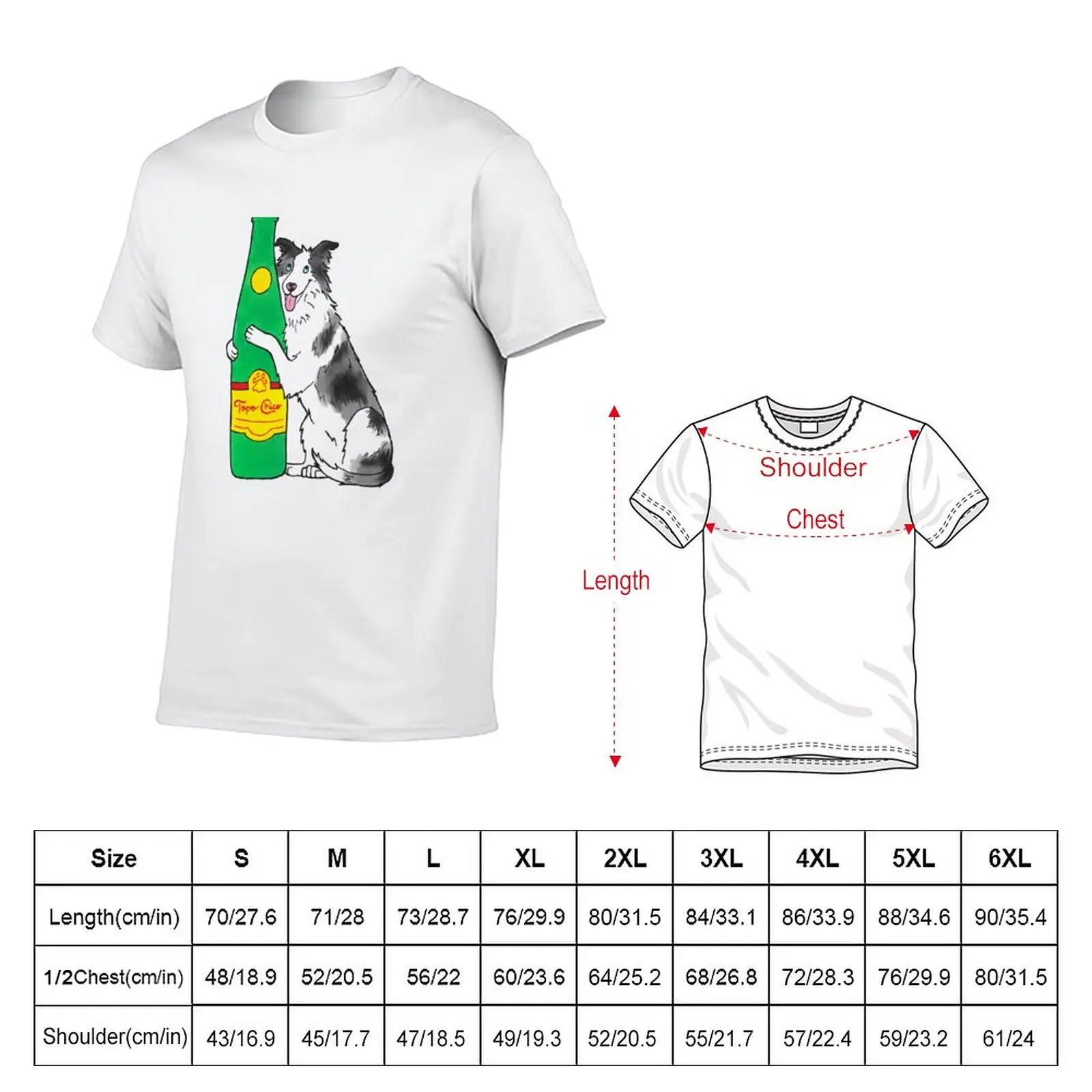 Topo Chico Pup T-Shirt customs design your own cute tops summer clothes quick-drying mens workout shirts