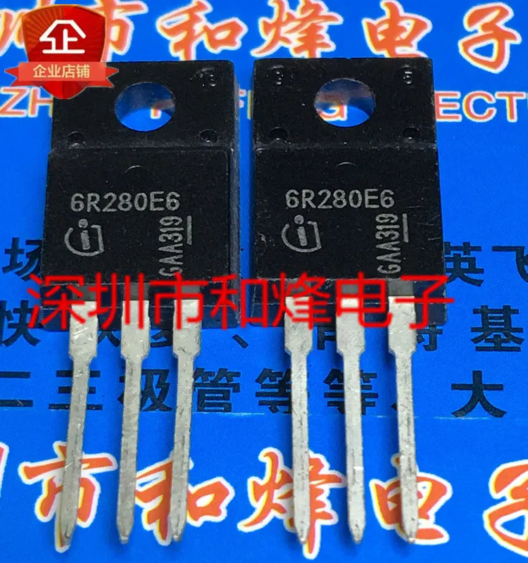 5PCS 6R280E6 IPA60R280E6 TO-220F 650V 40A