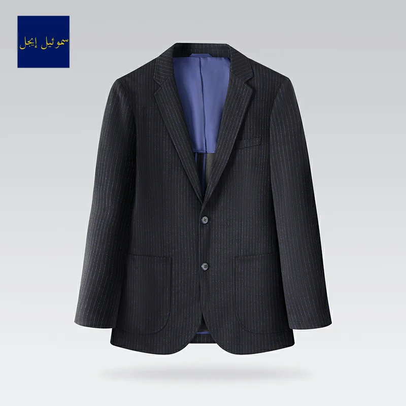 

Busin Casual Men's Suit 2024 Spring New Sle Comfortable Fine Stripes Texture Spring Autumn Versatile Men's Casual Suit