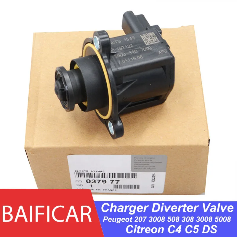 Baificar New Charger Diverter Overrun Air Turbo Solenoid Valve 037977 For Citroen C4 C5 Peugeot 207 3008 508 308 3008 5008 DS