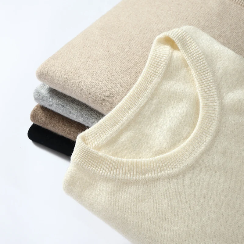 

Летняя новинка: мужская высококачественная трикотажная рубашка с круглым вырезом, мужская повседневная футболка с коротким рукавом из 100% кашемира, трикотажная футболка для делового стиля.