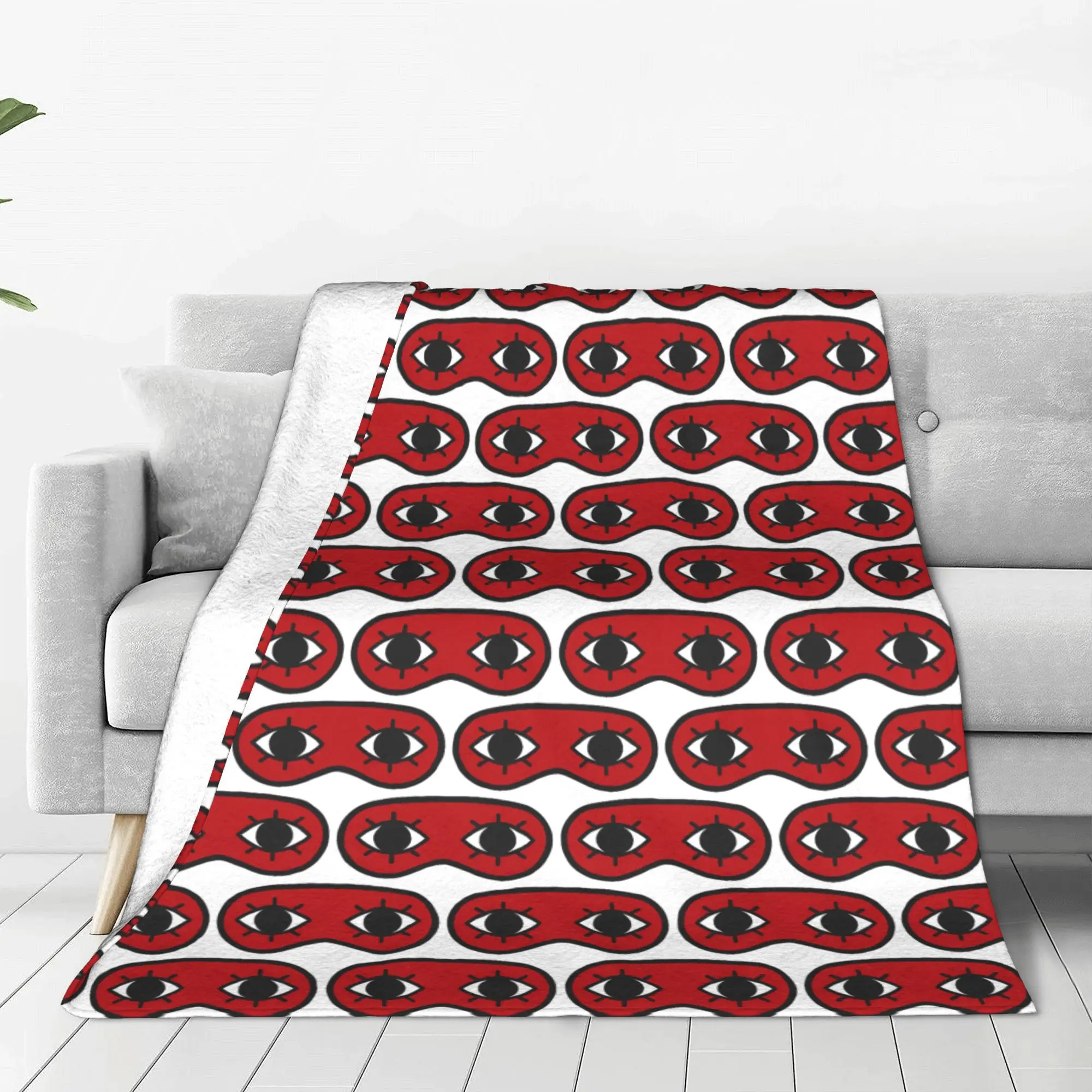 Sougo's Eye Mask Gintama Blanket  Flannel Awesome Warm Throw Blanket for Bedspread Textile Decor