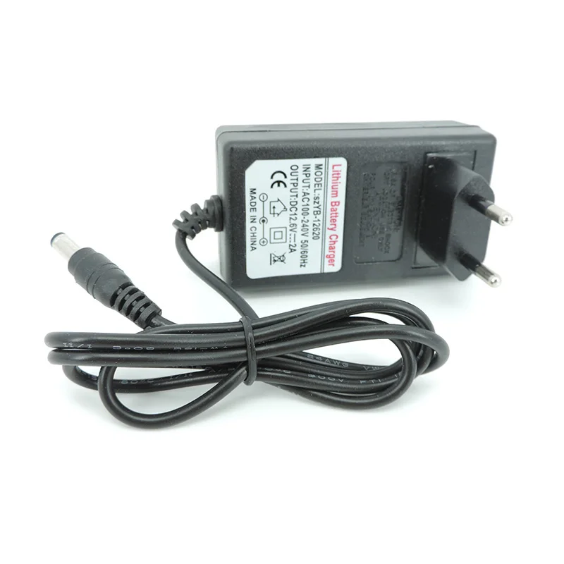 AC100-240V to DC 12.6V 2A 18650 lithium battery charger 12Volt Power wall charger Adapter 5.5*2.5MM