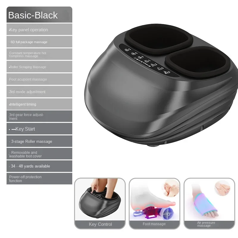 

Foot Therapy Machine Fully Wrapped 6D Foot Massager Household Automatic Kneading Heating Foot Basic Button Design