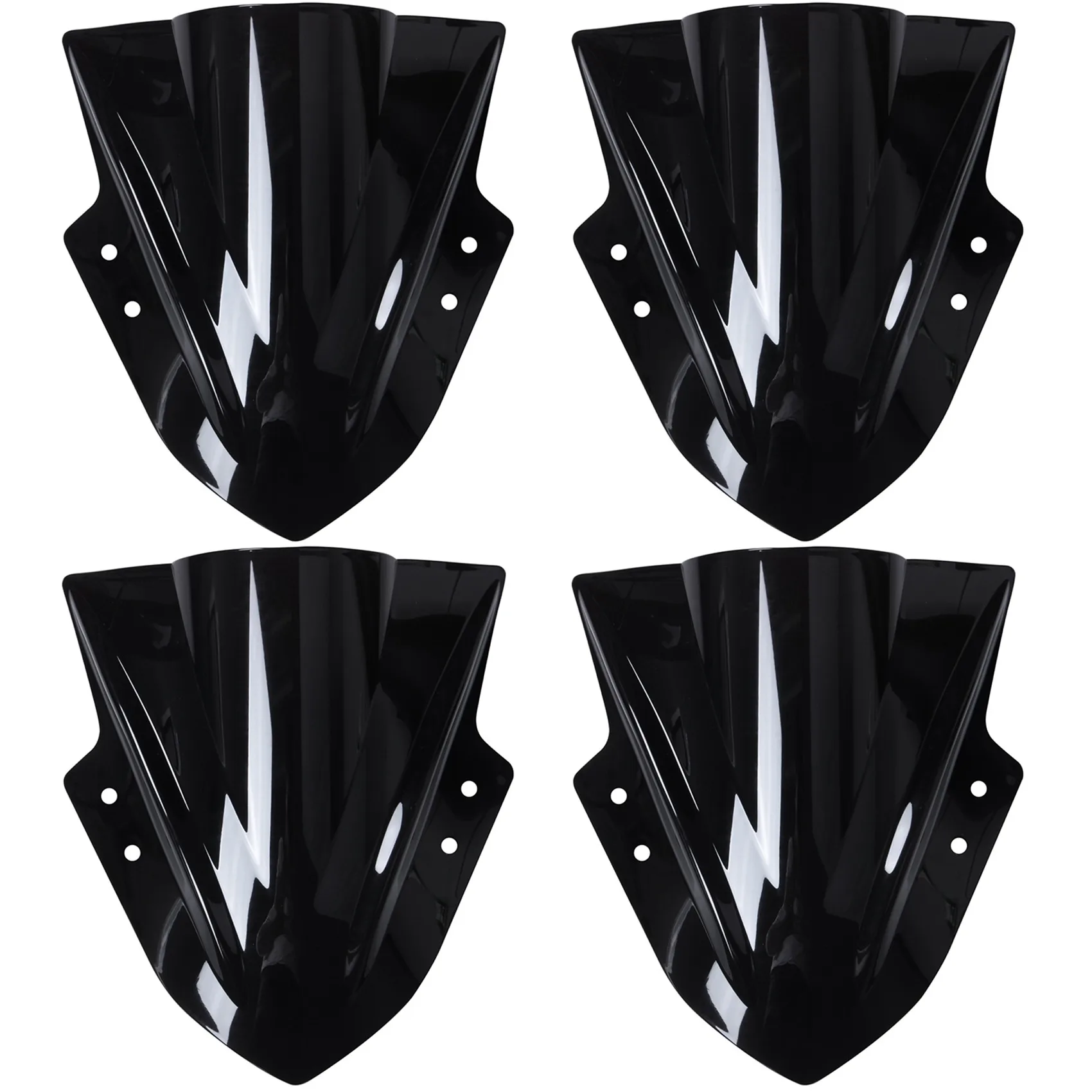 AASS-4X Motorcycle Windshield Windscreen Double Bubble For Kawasaki Ninja 300 EX300 2013 2014 2015 2016 2017