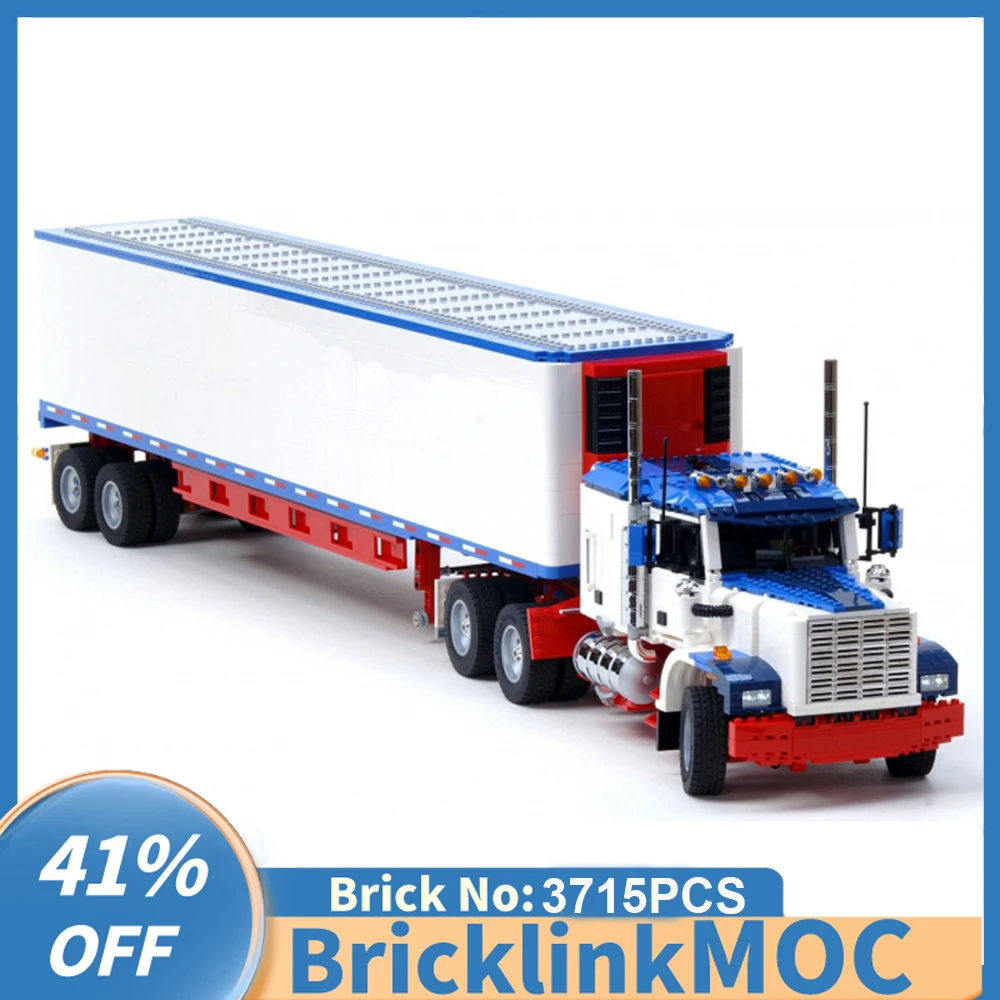 

NEW MOC RC 1:17 Scale MkII T2 Engineering Container Truck and Trailer model DIY creative ideas Child Toy Gift Technology Blocks