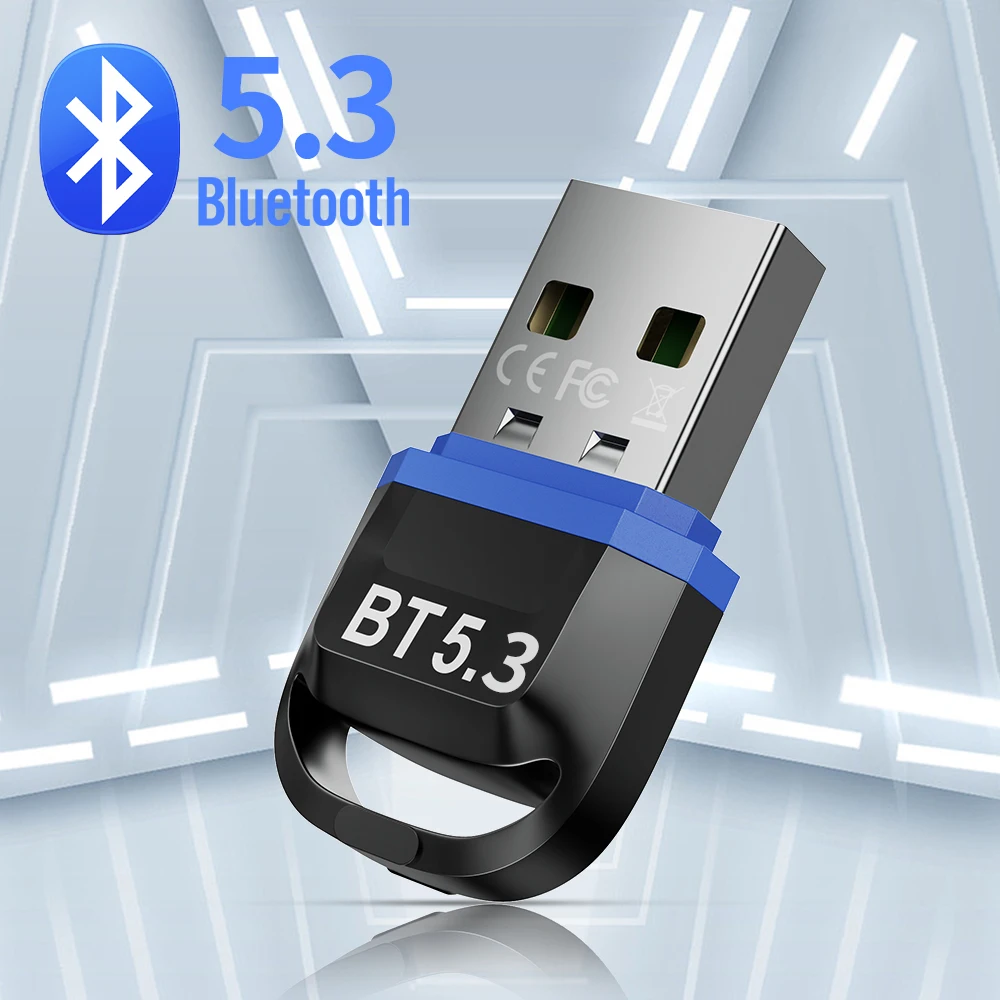 Bluetooth Adapter 5.3 Bluetooth Usb Bluetooth Dongle 5.0 Wireless Receptor Blutooth Adpatador Bluethoot Key For PC Headphones