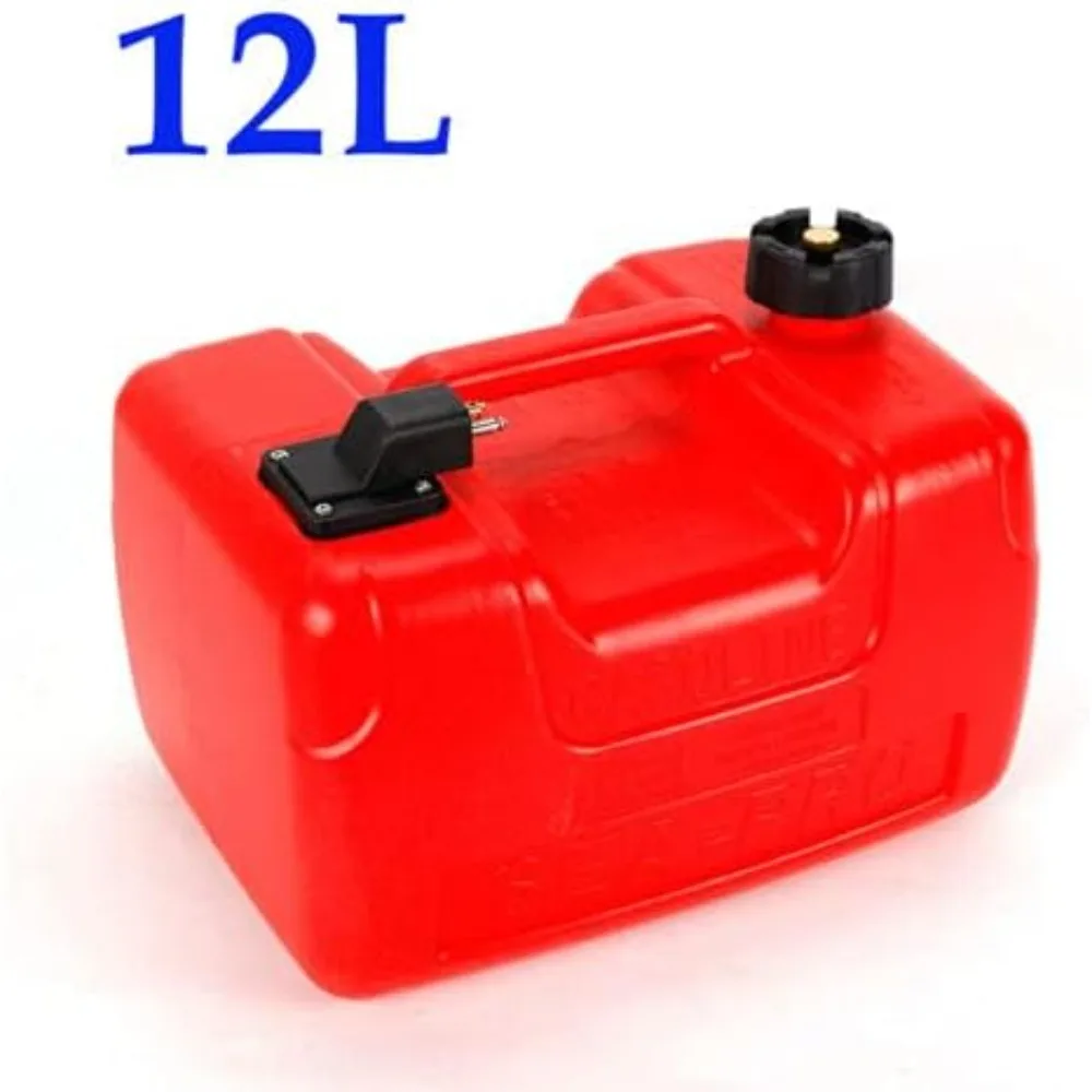 12 L/3 Gallon Fuel Tank Replacement Parts Canister Petrol Tank Outboard Tank with Fuel Connection Boat Tank Outboard Fuel Tank