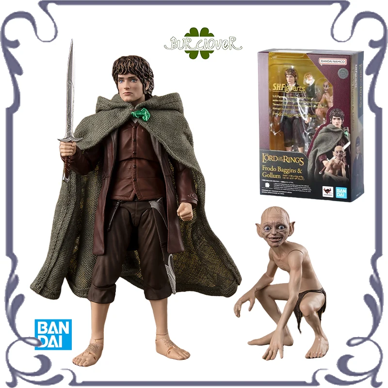 

BANDAI Original S.H.Figuarts Frodo Baggins Gollum The Lord of the Rings Anime Action Figure Toys Collectible Model In Stock