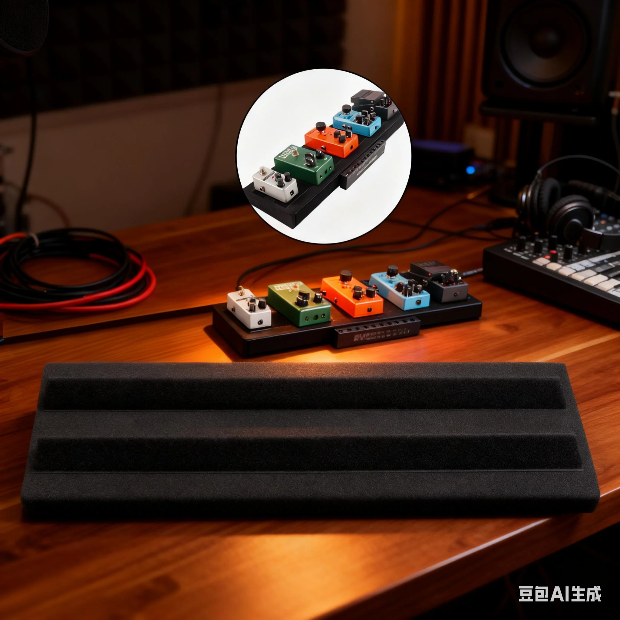 لوحة دواسة تأثير الجيتار خفيفة الوزن تأثير إعداد EVA لوحة الدواسة تأثيرات الجيتار ملحقات أدوات حامل الدواسة #1