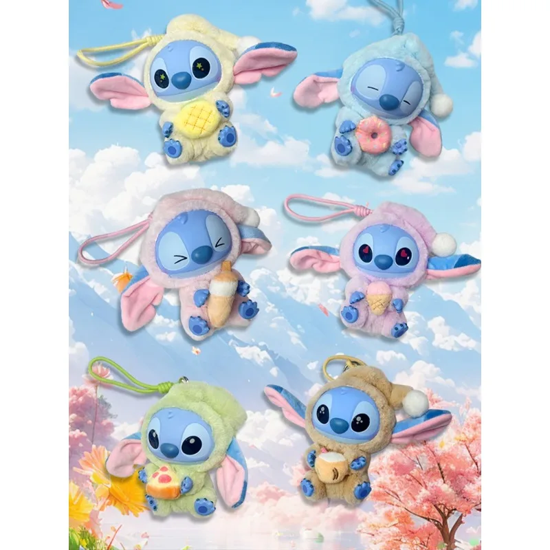 

Фигурки аниме Disney Stitch, слепая коробка, каваи, подарок, подвеска, нежный брелок, украшение для игрушки-сюрпризы, подарок для девочки