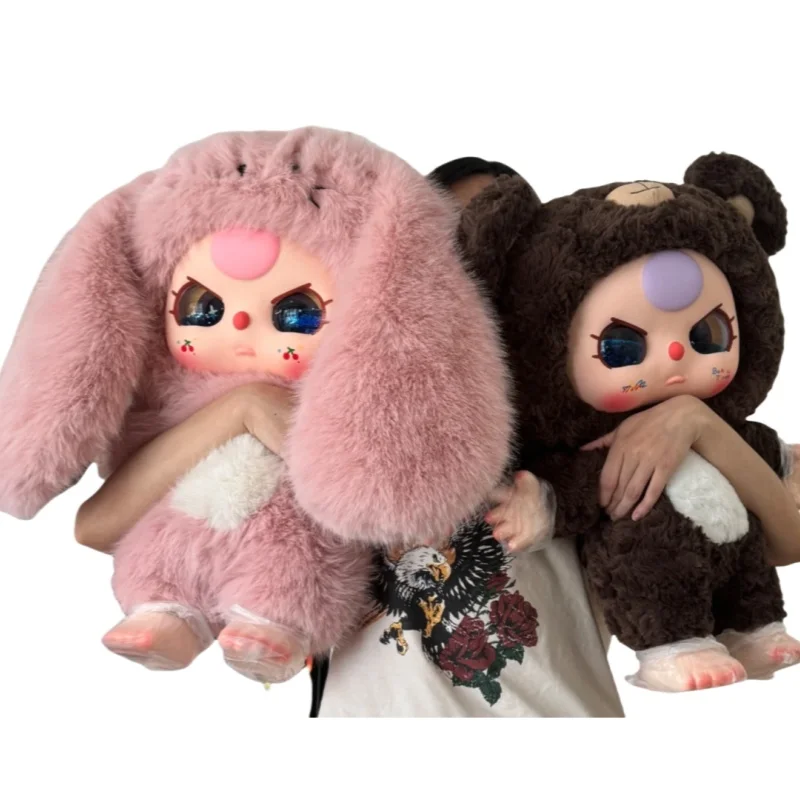 

Genuine Baby Three 1000% Blind Box Cute Plush Doll Desktop Room Decoration Ornament Trendy Toy Collection Model Holiday Gift