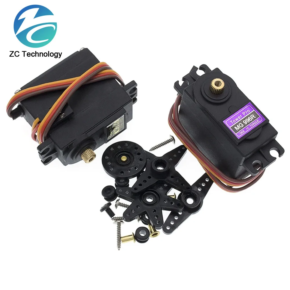 High Torque MG996R 4.8-6.0V Digital Servo for Futaba JR 1/8 1/10 RC Car Helicopter Robot Boat Arduino UNO DIY