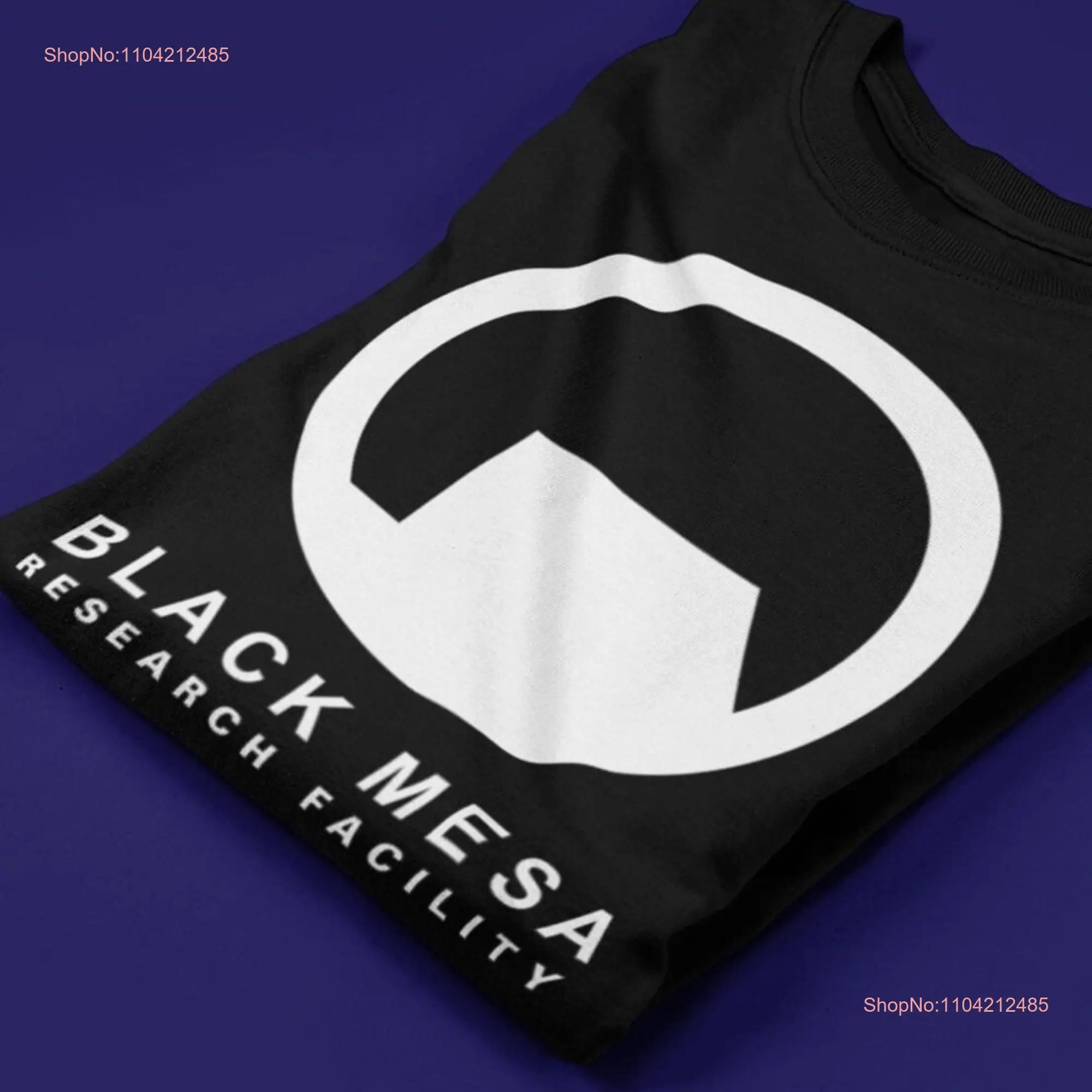 Black Mesa T Shirt Research Facility Logo BMRF Aperture Science Laboratories Gordon Freeman long or short sleeves