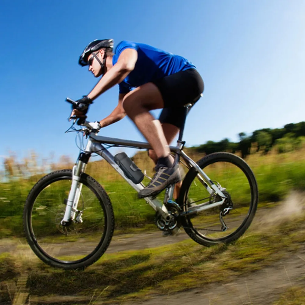 

Black Bike Frame Bag Sealed Zipper EVA Bike Kettle Bag Multi Function Available in Various Sizes Bike Storage Bag