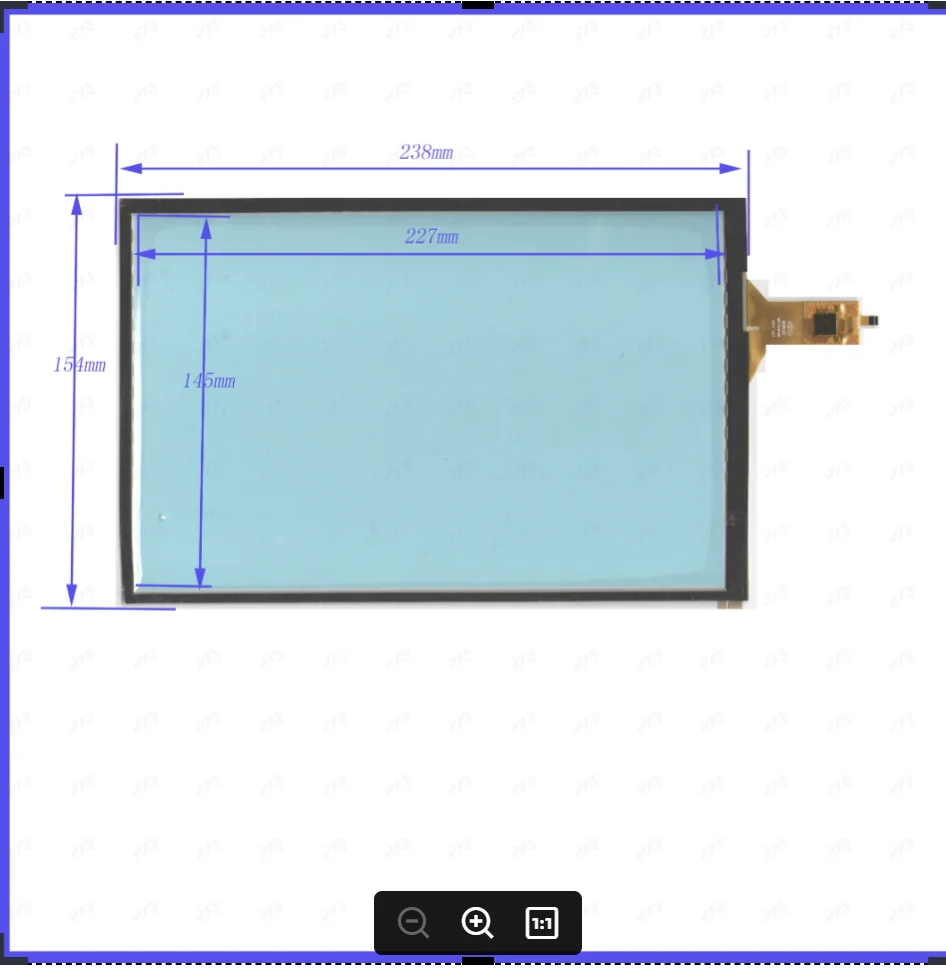 ZhiYuSun  HY-4635 238mm*154mm 8inch  capacitive touch panel for Car DVD, 238*154 GPS Navigator screen  glass HY4635