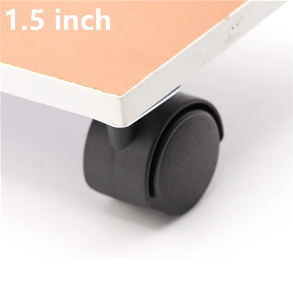 Flat Universal Wheel Table Swivel Chair Wheel Small Trolley Furniture Accessories Foot Pulley Computer Bed Counter Wheel