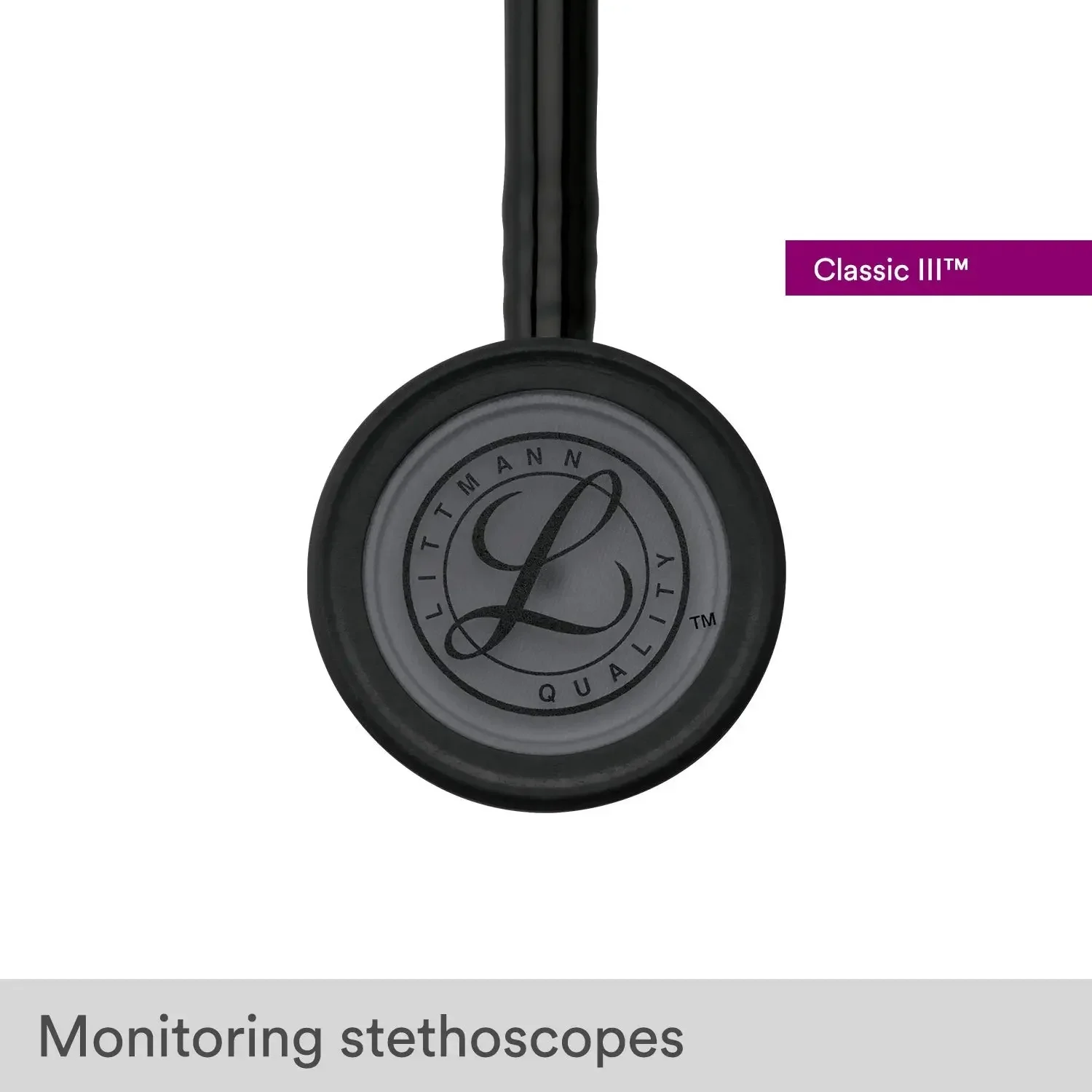 Classic III Black Edition Chestpiece Monitoring For 3M Littmann Stethoscope, 27\