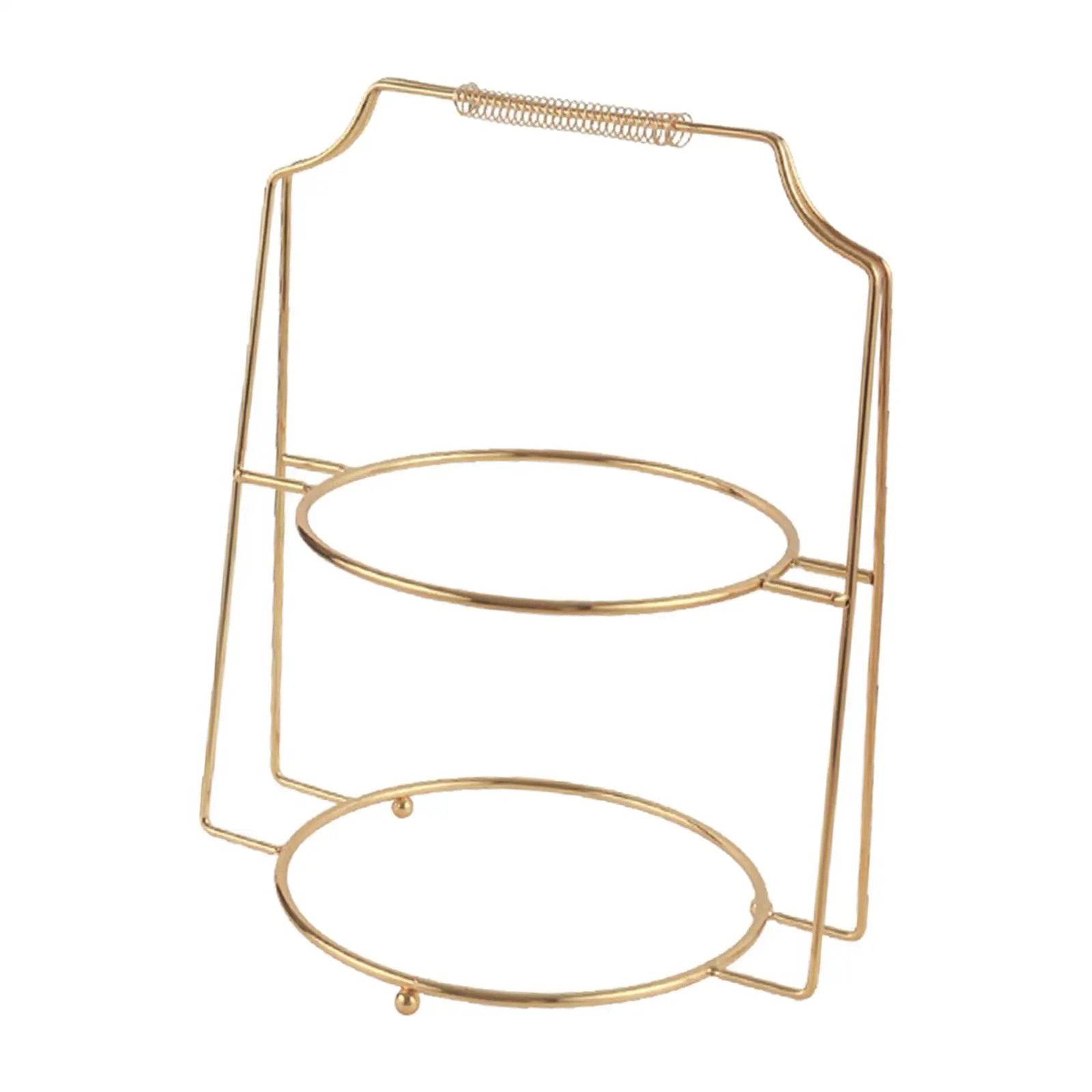Durable 2 Tier Dessert Pastry Plate Rack Display Fruit Candy Shelf for Tea Party Serving Birthday Parties Pastry Dish Decoration