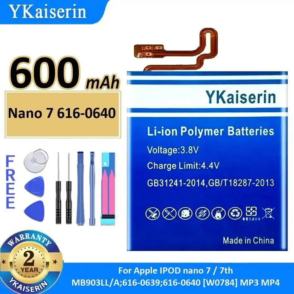 

Экологически чистая MP3-батарея 600 мАч для Apple iPod Nano 7 7-го поколения MB903LL A;616-0639;616-0640 [W0784] MP3 MP4 616-0640