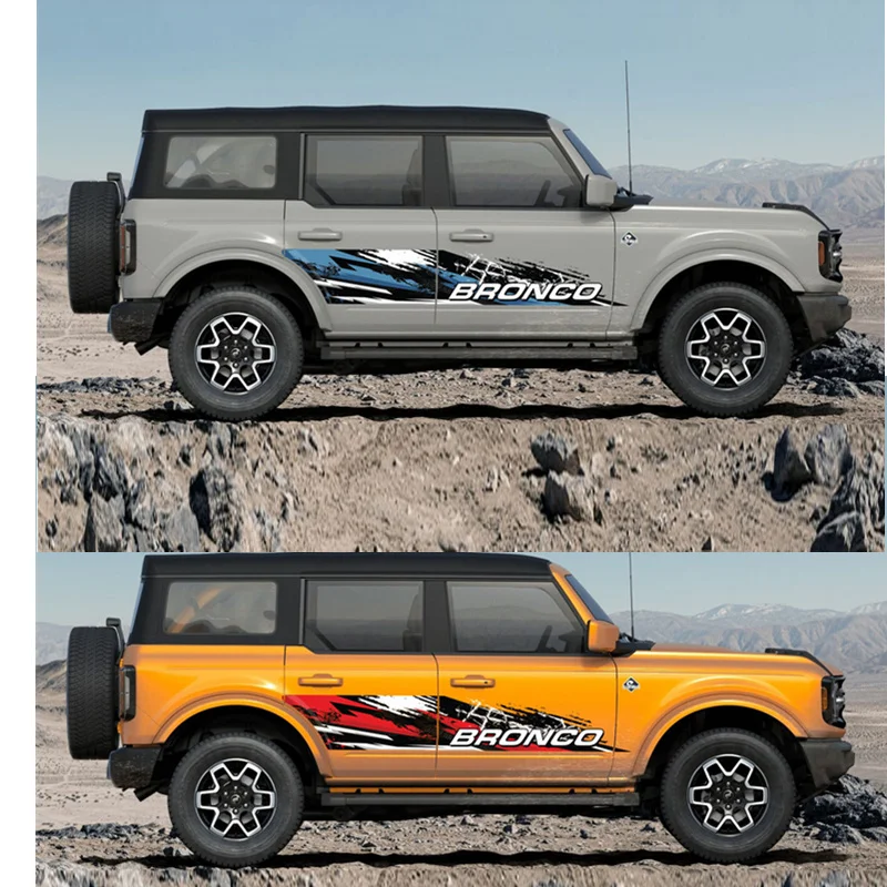 

Car Vinyl Stickers NAGASAKI BODY STRIPE DECAL For FORD BRONCO 4DOOR customized Fashion sports decals