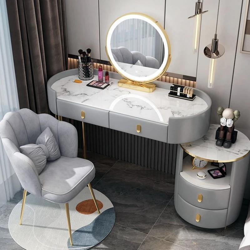 

Bedroom Desings Dressing Table Aesthetic Luxury Lights Storage Dressing Table Chair Mirror Coiffeuse De Chambre Salon Furniture