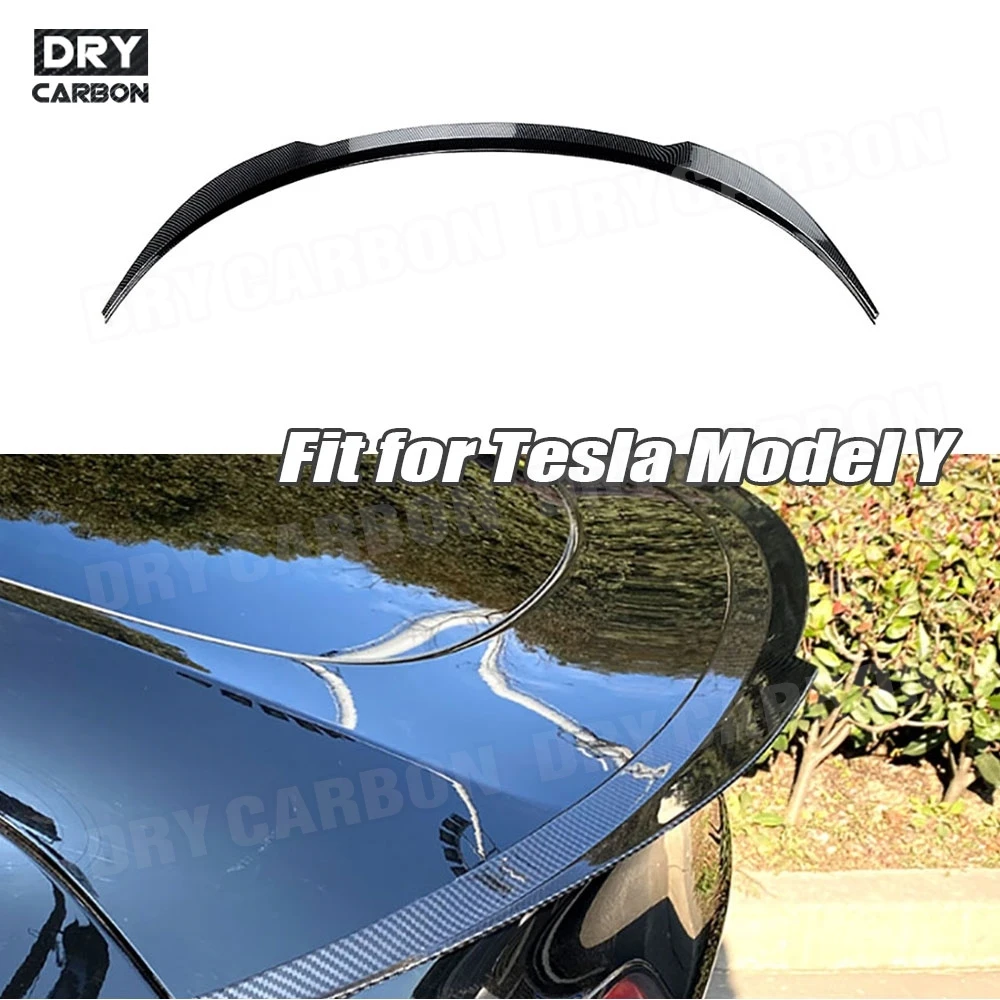 

for Tesla Model Y 2020+ M Style Car Rear Spoiler Trim Tail Trunk Wings Accessories Body Kits Rear Boot Spoiler