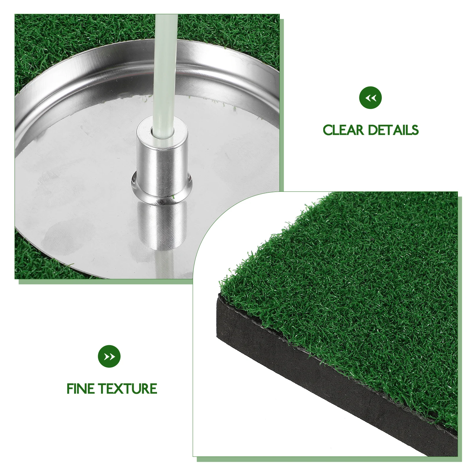 

1 Set Putting Practice Mat With Hole Cup Portable Eva Golf Training Aid Indoor Putting, Lightweight Green Support For Golf Balls